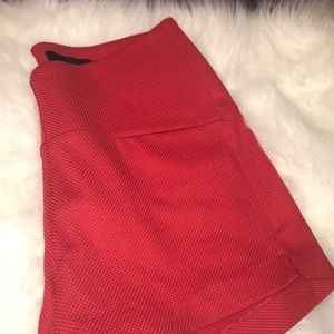 Red Textured Torrid Shorts